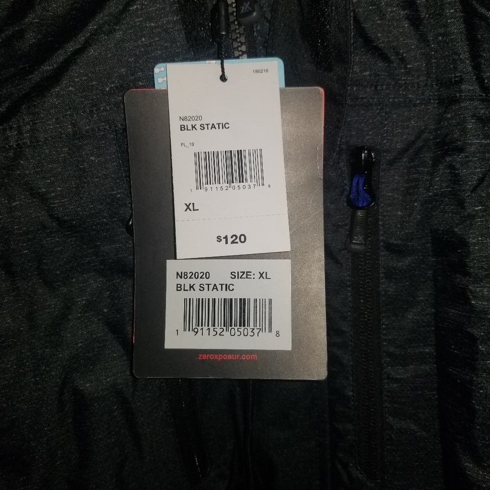 ❄Mens Zero Xposur XL Black Coat NWT - Picture 2 of 3